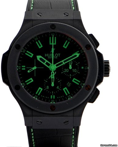 Hublot Big Bang All Black-Green Chrono