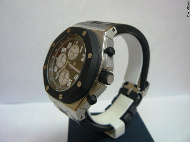 replica Audemars Piguet ROYAL OAK OFFSHORE BLACK DIAL WATCHES 1 