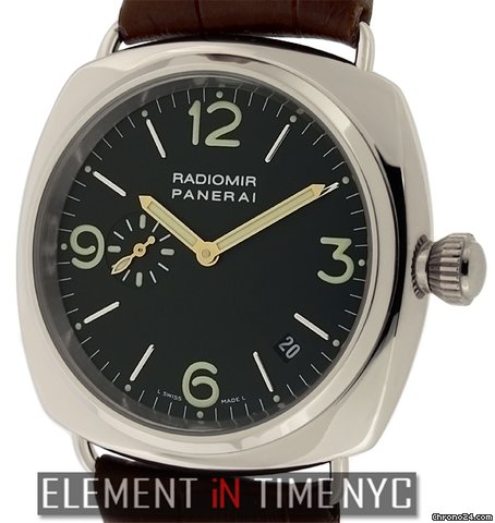 Panerai Radiomir 18k White Gold Black Dial 40mm PAM 62