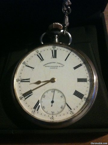 Patek Philippe Chronometro Gondolo Silver pocketwatch