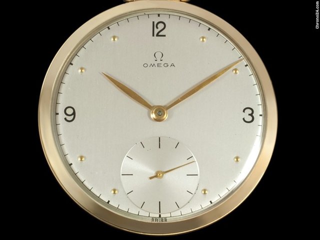 replica Omega 1946 OMEGA POCKET WATCH, 18K GOLD - SPECIAL PRESENTATION WATCHES 1 