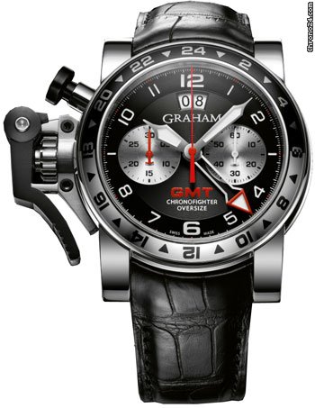 Graham Chronofighter Oversize GMT Steel