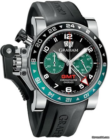 Graham Chronofighter Oversize GMT Steel
