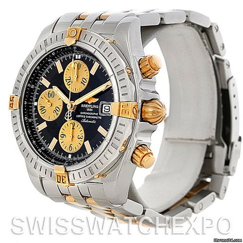 Breitling Chronomat Steel 18k Gold Watch