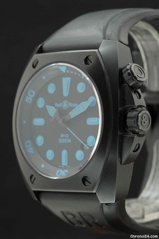 replica Bell & Ross BR 02 in Blue 44mm -Komplett- WATCHES 1 
