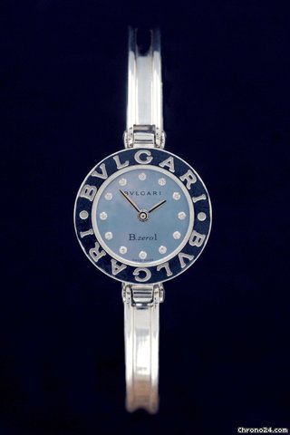 Bulgari B.Zero in Stahl mit Perlmutt/Diablatt
