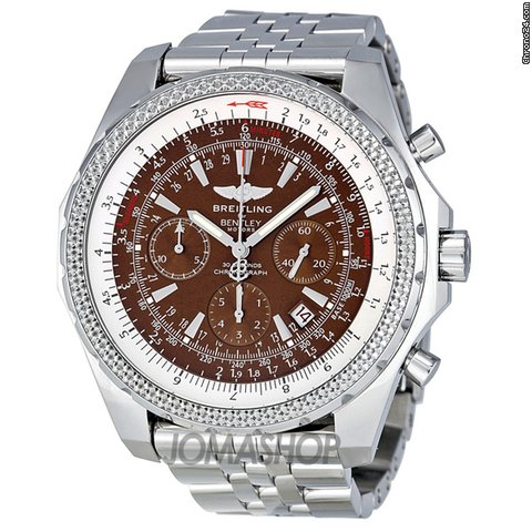 Breitling Bentley Motors Chronograph Steel Bronze Mens Watch A2536212-Q502SS