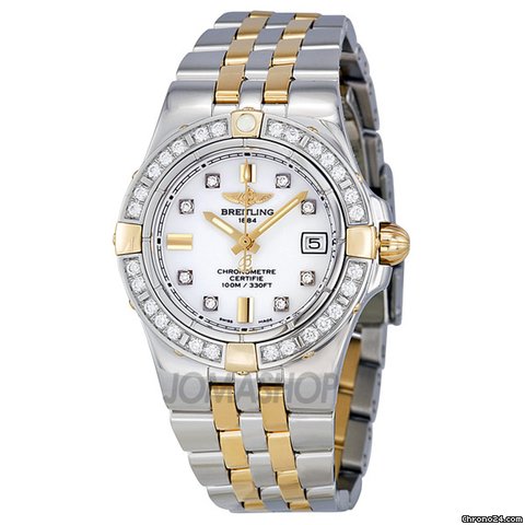 Breitling Galactic 30 Diamond Two-tone Ladies Watch B71340LA-A714TT