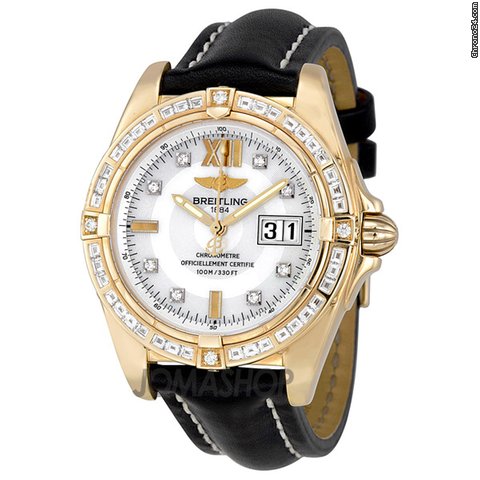 Breitling Cockpit Lady Diamond 18k Gold and Steel Watch H4935079-A618BK
