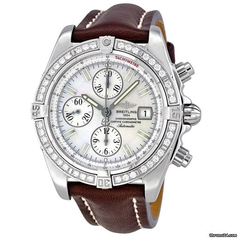 Breitling Chronomat Evolution Automatic Chronograph Diamond Mens Watch A1335653-A569BRLT