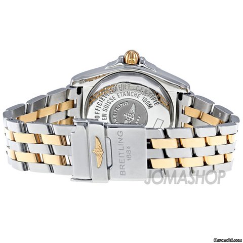 replica Breitling Lady Cockpit Rose Gold and Steel Burgundy Dial Ladies Watch C7135612-K519TT WATCHES 1 