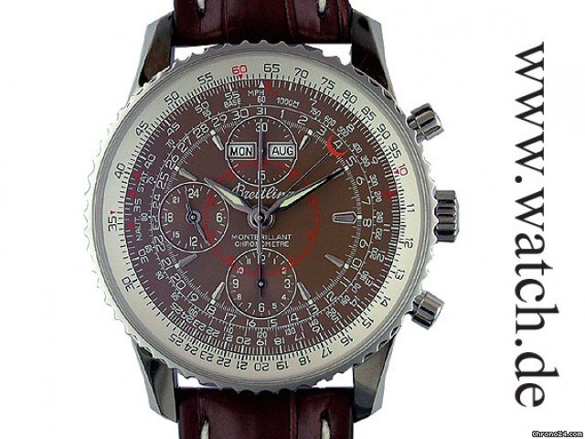 Breitling Navitimer Montbrillant Datora Kroko 43mm