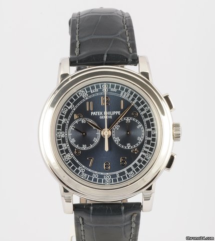 Patek Philippe chronographe platine 5070P boite et papiers