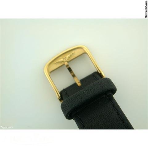 replica Longines Flagship 18ct gold automatic on strap WATCHES 1 