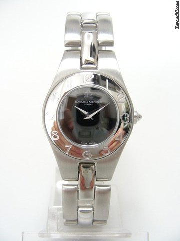 Baume & Mercier Linea full steel/complet acier cadran noir/black dial