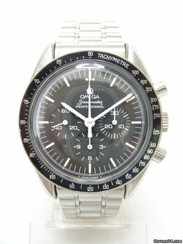 Omega Speedmaster chronographe full steel/complet acier cadran noir/black dial
