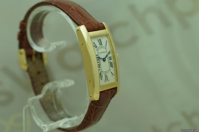 replica Cartier Tank Americaine 18kt goud WATCHES 1 