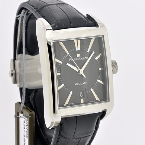 replica Maurice Lacroix Pontos Rectangulaire Black WATCHES 1 