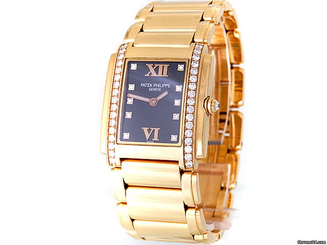 replica Patek Philippe "Twenty Four Rosegold" - 34 Diamanten 0,66 ct WATCHES 1 