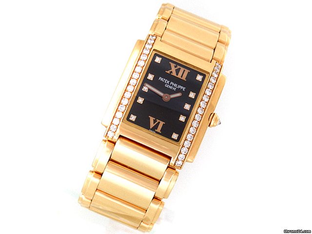 Patek Philippe "Twenty Four Rosegold" - 34 Diamanten 0,66 ct