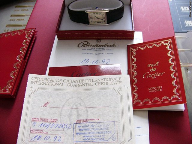 Cartier Tank Silber Unisex TOP mit Box und Papiere