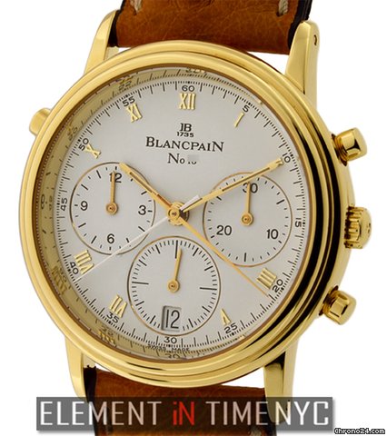 Blancpain Villeret Split Seconds Chronograph 18k YG 34mm