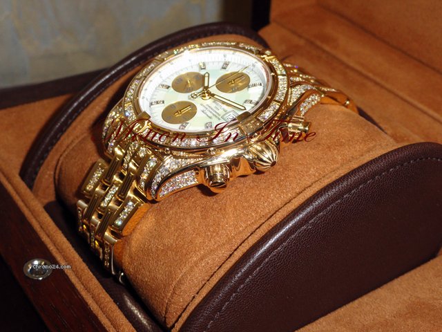 replica Breitling Chronomat Evolution Diamondworks 18kt Gold Limited 25 Pieces WATCHES 1 