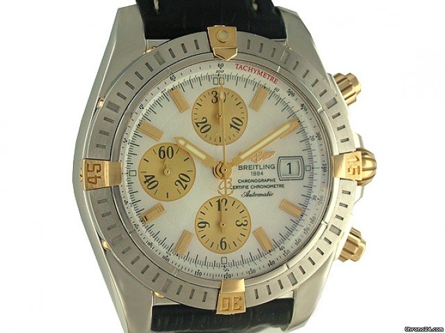 Breitling Chronomat Evolution Stahl/Gelbgold Automatic Perlmutt 44mm