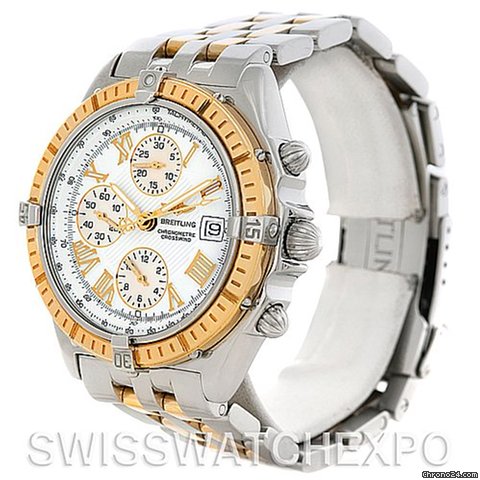 Breitling Windrider Crosswind Steel And Gold Watch