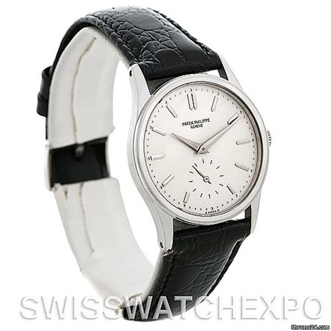 replica Patek Philippe Calatrava Vintage 18k White Gold Watchy 3796 WATCHES 1 