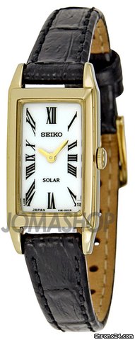 Seiko Dress Solar Quartz Gold-tone Ladies Watch SUP032P2
