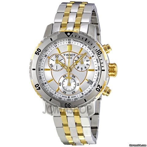 Tissot T-Sport PRS200 Chronograph Silver-tone Dial Mens Watch T0674172203100