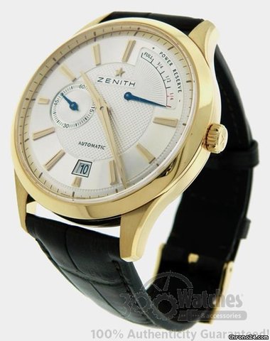 Zenith Elite Captain 18.2120.685 Power Reserve 18K Rose Gold Watch