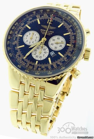Breitling Navitimer Heritage K35340 18K Yellow Gold Chronograph Watch