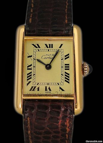Cartier Must de Cartier Lady Gold Plated Silver