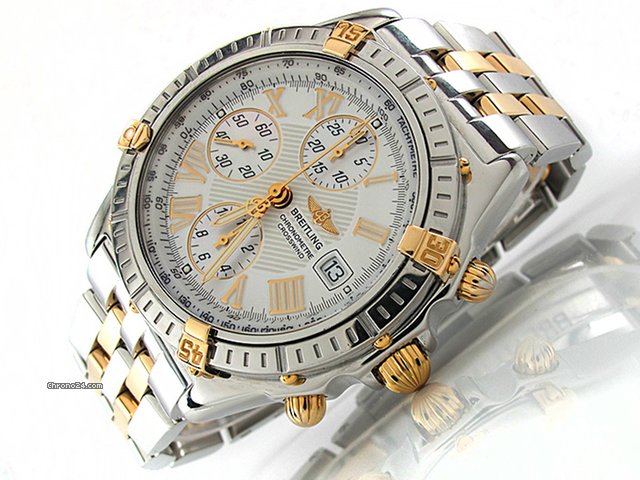 Breitling "CHRONOMAT B13355" 43 mm Edelstahl / Gelbgold Automatik