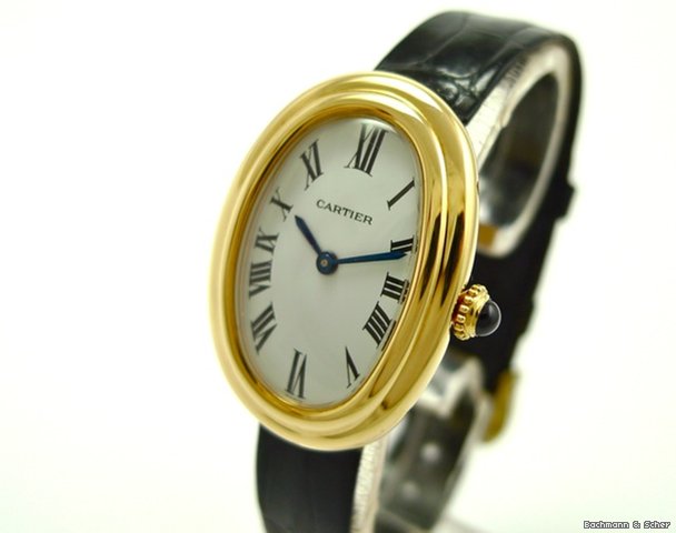 Cartier Baignoire, 18k Yellow Gold, Manual