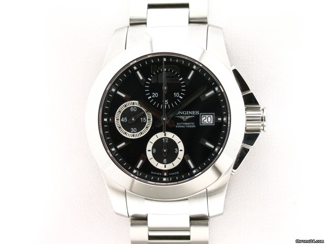 Longines CONQUEST CHRONO AUTOMATICO ACCIAIO NERO