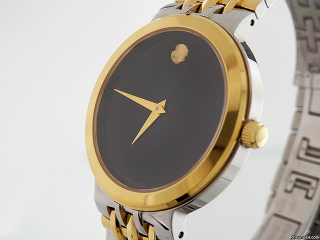 Movado Quarz Stahl/Gold