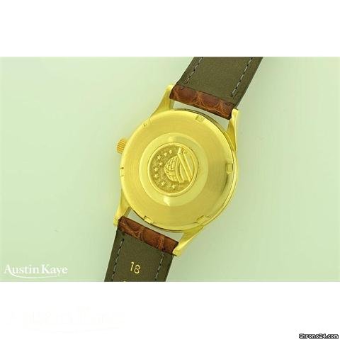 replica Omega Constellation Pie-Pan 18ct gold automatic on strap WATCHES 1 