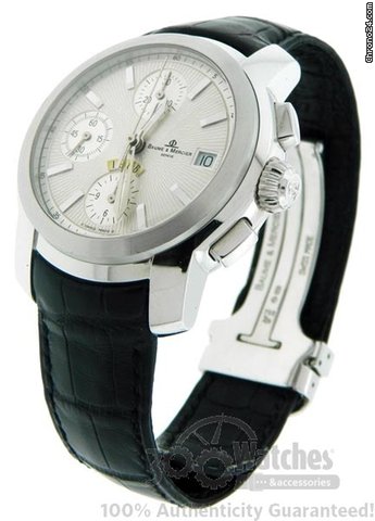 Baume & Mercier Rare Men's  &  1986 18K White Gold Automatic Chronograph Watch