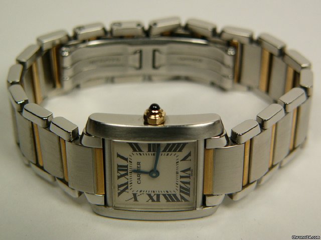 Cartier Tank Francaise steel and gold mod. 2300