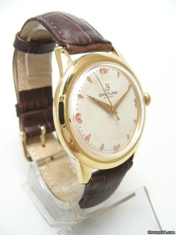 replica Breitling Classique vintage gold plated/or plaque cadran silver dial WATCHES 1 