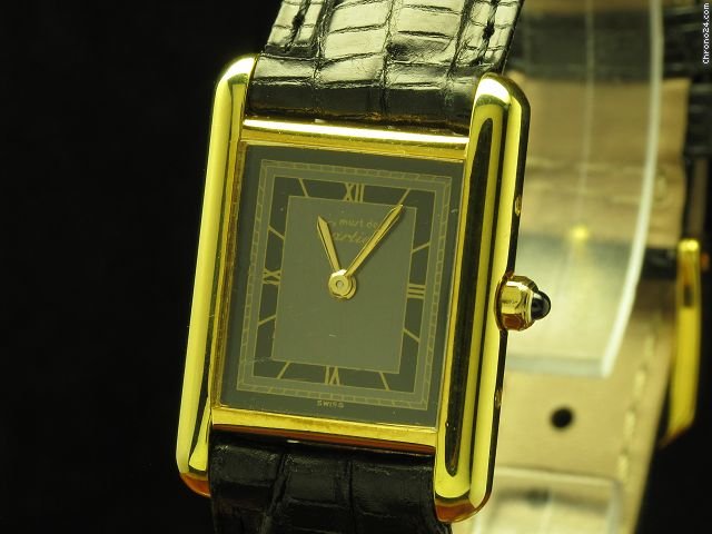 replica Cartier Tank Argent 925 Silber Vergoldet Damenuhr WATCHES 1 