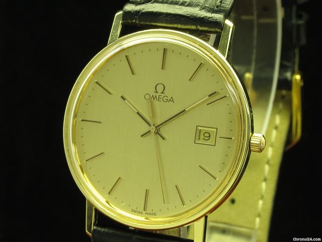replica Omega 14kt 585 Gold Herrenuhr Mit Datum WATCHES 1 