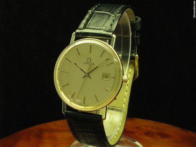 Omega 14kt 585 Gold Herrenuhr Mit Datum