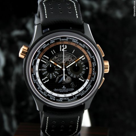 replica Jaeger-LeCoultre AMVOX 5 World Chronograph LIMITED to 200 ~ Ceramic / 18k RG WATCHES 1 