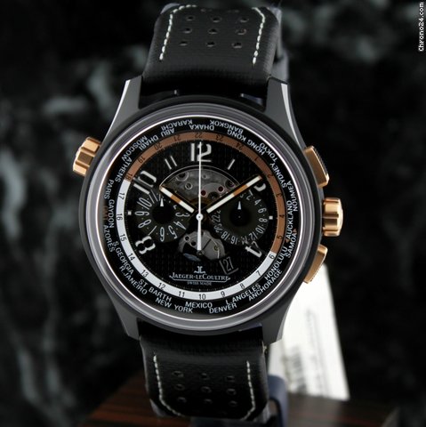 Jaeger-LeCoultre AMVOX 5 World Chronograph LIMITED to 200 ~ Ceramic / 18k RG