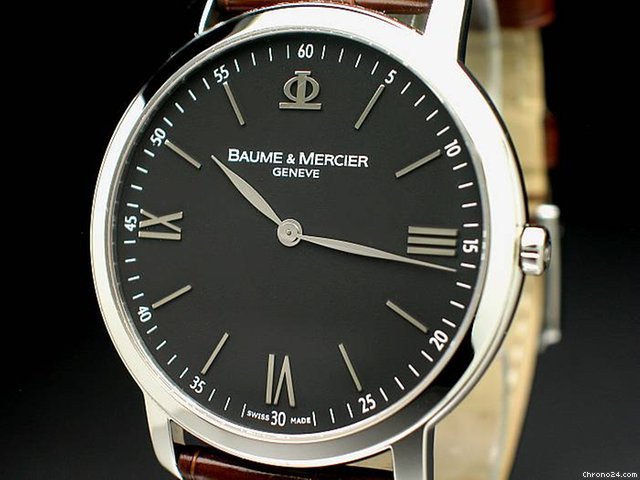 replica Baume & Mercier "CLASSIMA 39 ULTRAFLAT" QUARTZ Edelstahl WATCHES 1 