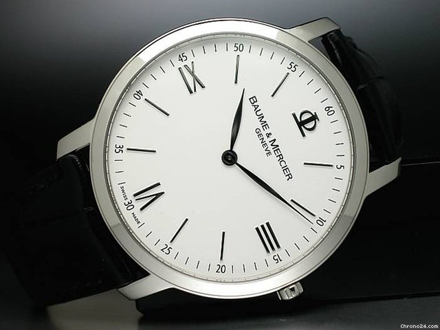 Baume & Mercier "CLASSIMA 39 ULTRAFLAT" QUARTZ Edelstahl